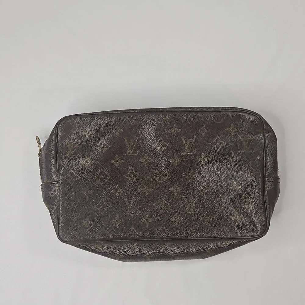 Vintage Louis Vuitton Dark Brown Monogram Toiletry Bag